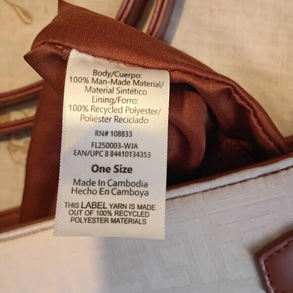 Fiorelli Women’s Lila Crossbody Handbag,  Geo Jacquard White - Picture 7 of 9